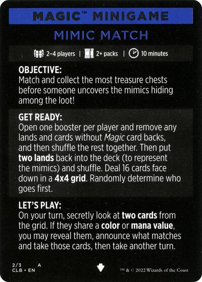 Magic Minigame: Mimic Match 2