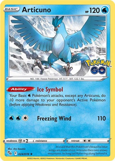 Articuno 024/078 — Pokemon Go