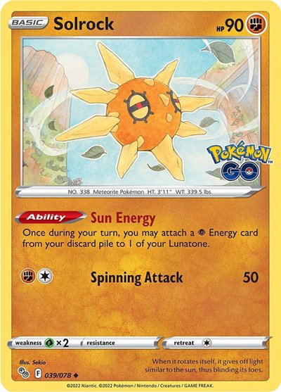 Solrock 039/078 — Pokemon Go