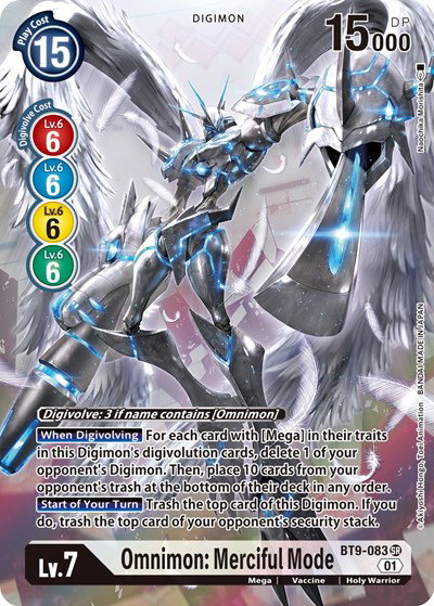 Omnimon: Merciful Mode (Alternate Art) - BT9-083 SR - X Record Digimon ...