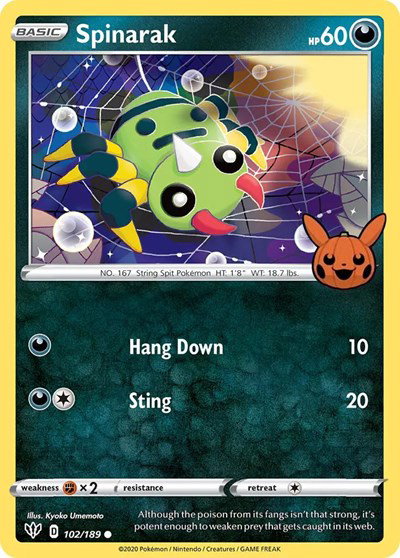Spinarak 102/189 — Trick or Trade BOOster Bundle