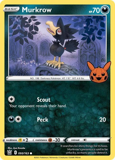 Murkrow 093/163 — Trick or Trade BOOster Bundle