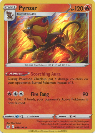 Pyroar 029/196 — Lost Origin