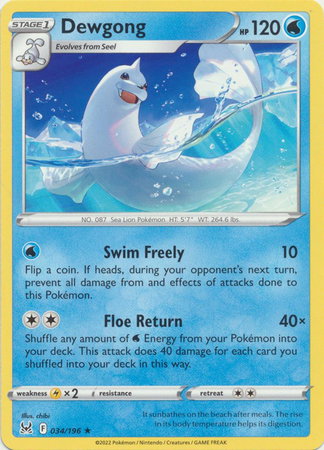 Dewgong 034/196 — Lost Origin