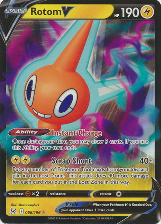 Rotom V 058/196 — Lost Origin