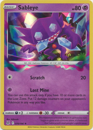 Sableye 070/196 — Lost Origin