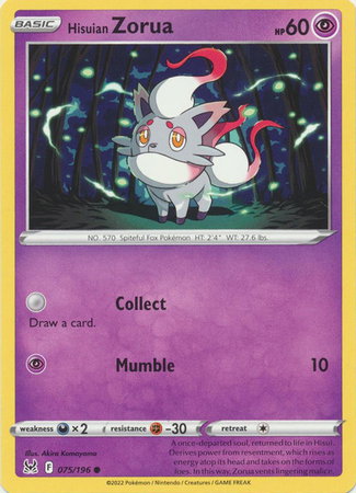 Hisuian Zorua 075/196 — Lost Origin