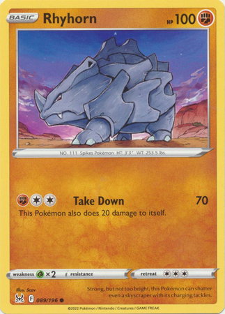 Rhyhorn 089/196 — Lost Origin
