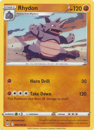 Rhydon 090/196 — Lost Origin