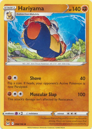 Hariyama 098/196 — Lost Origin