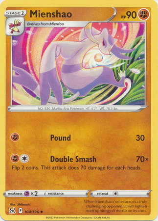 Mienshao 104/196 — Lost Origin