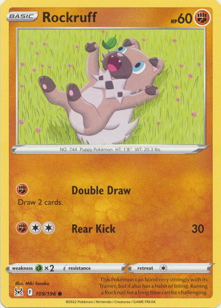 Rockruff 109/196 — Lost Origin