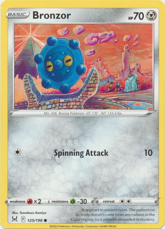 Bronzor 125/196 — Lost Origin