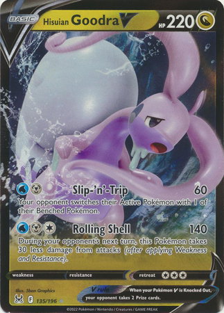 Hisuian Goodra V 135/196 — Lost Origin