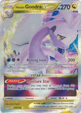 Hisuian Goodra VSTAR 136/196 — Lost Origin