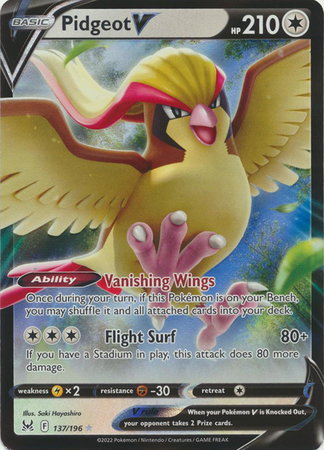 Pidgeot V 137/196 — Lost Origin