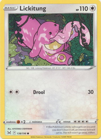 Lickitung 138/196 — Lost Origin