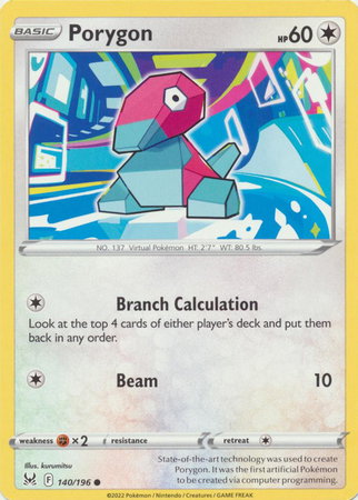 Porygon 140/196 — Lost Origin