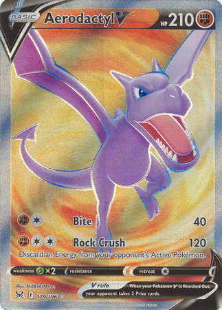 Aerodactyl V (Full Art) 179/196 — Lost Origin