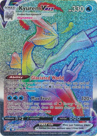 Kyurem VMAX (Secret) - 197/196 - Lost Origin Pokemon - Collectr Kyurem VMAX (Secret) - 197/196 - Lost Origin Pokemon - Collectr