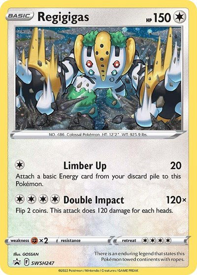 Regigigas (Cosmos Holo) SWSH247 — Sword & Shield Promo