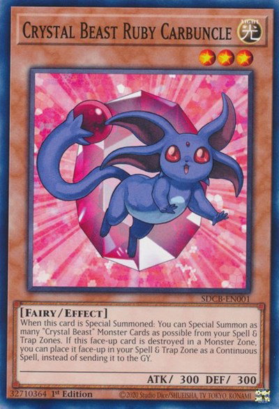 Crystal Beast Ruby Carbuncle - SDCB-EN001 - Structure Deck: Legend of ...