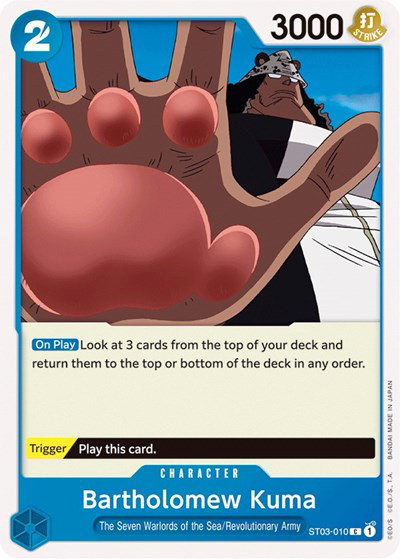 Starter Deck 3: The Seven Warlords of The Sea - One Piece Card List and  Prices