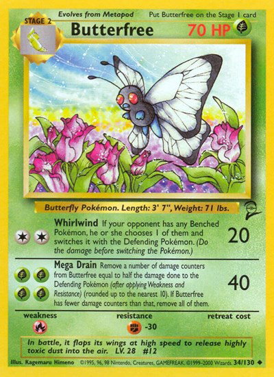 Butterfree 34 — Base Set 2