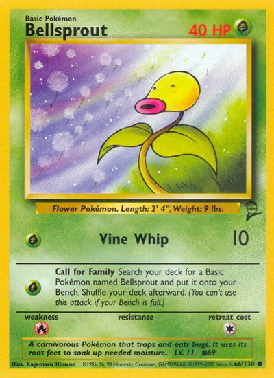 Bellsprout 66 — Base Set 2