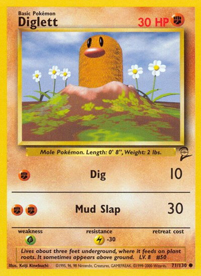 Diglett 71 — Base Set 2
