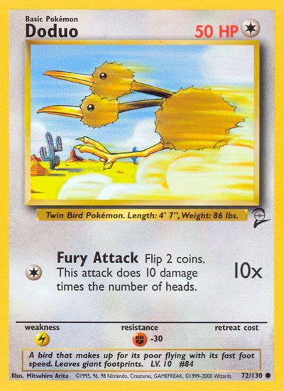 Doduo 72 — Base Set 2