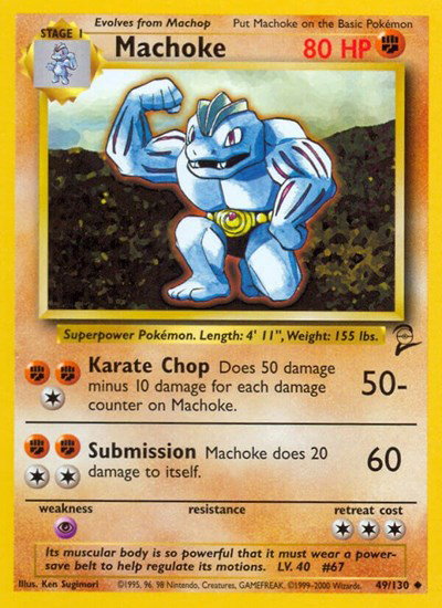 Machoke 49 — Base Set 2