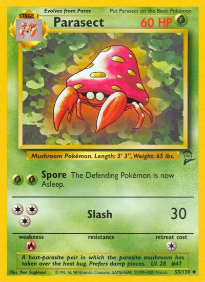Parasect 55 — Base Set 2