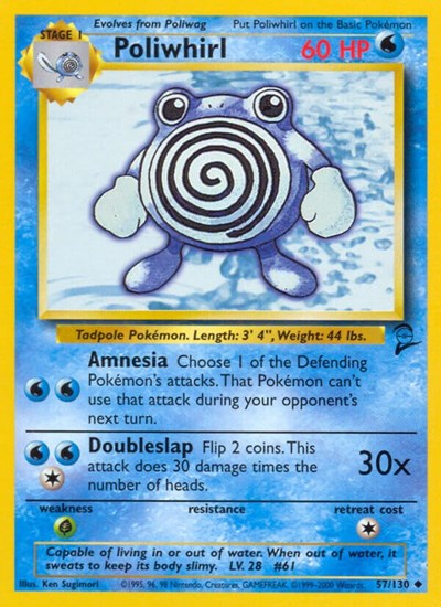 Poliwhirl 57 — Base Set 2