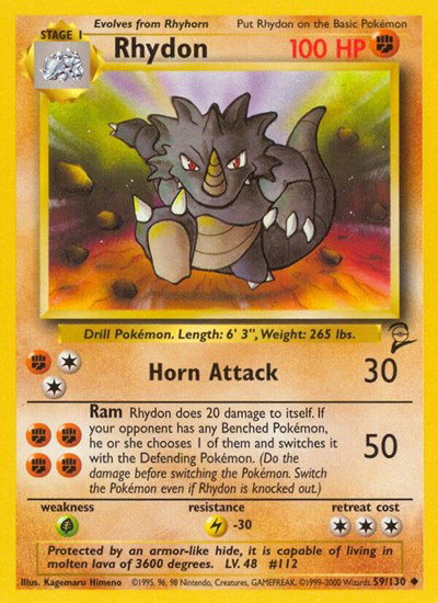 Rhydon 59 — Base Set 2