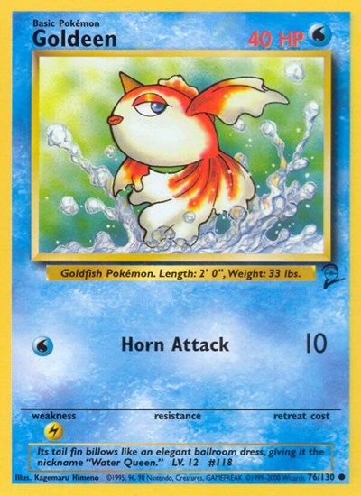 Goldeen 76 — Base Set 2