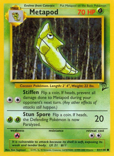 Metapod 81 — Base Set 2