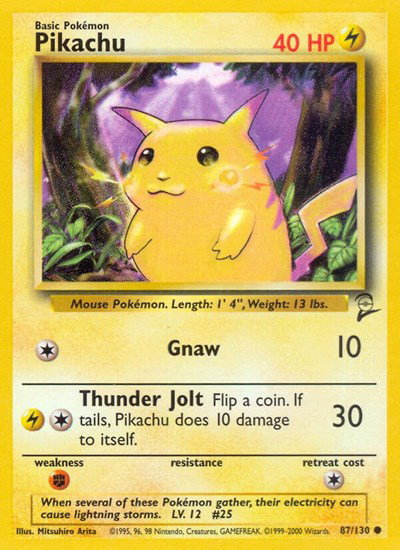 Pikachu 87 — Base Set 2