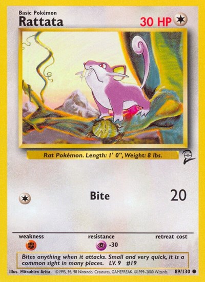 Rattata 89 — Base Set 2