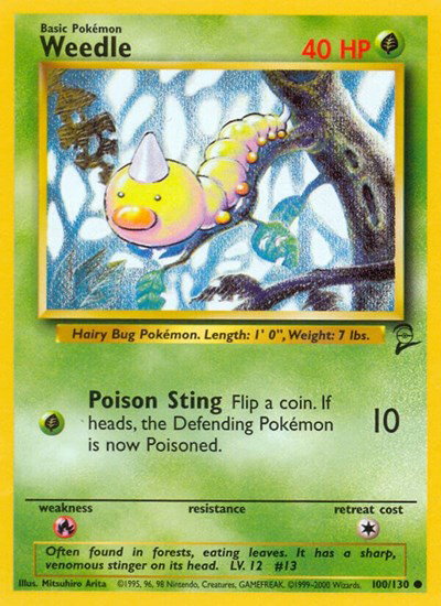 Weedle 100 — Base Set 2