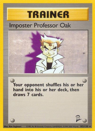 Imposter Professor Oak 102 — Base Set 2
