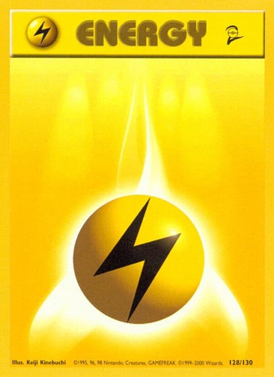 Lightning Energy 128 — Base Set 2
