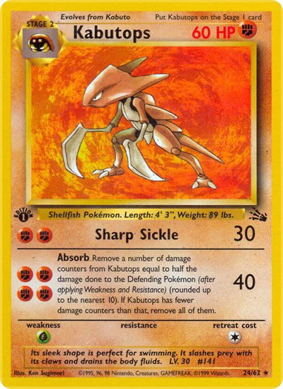 Kabutops (24) 24 — Fossil