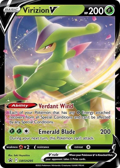 Virizion V SWSH295 — Sword & Shield Promo