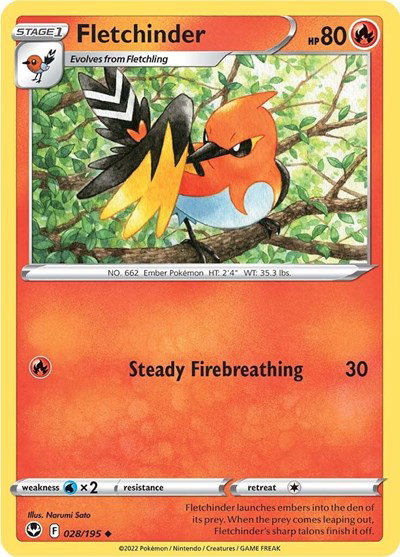 Fletchinder 028/195 — Silver Tempest