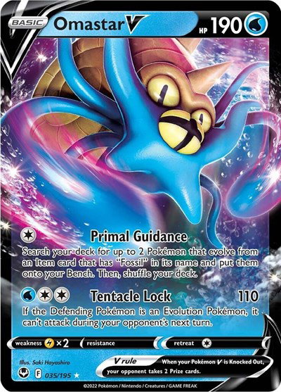 Omastar V 035/195 — Silver Tempest