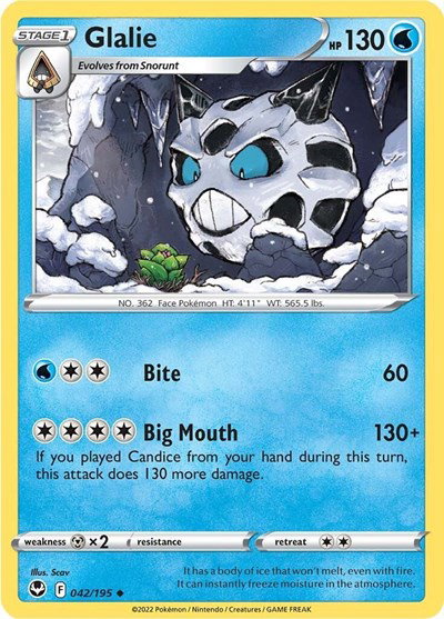 Glalie 042/195 — Silver Tempest