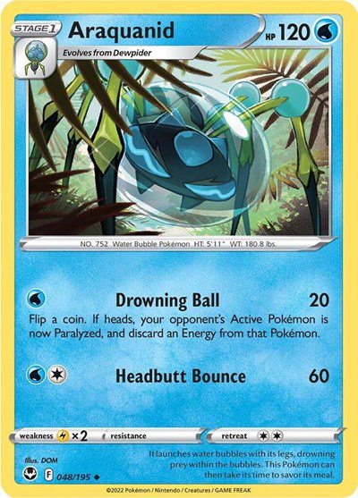 Araquanid 048/195 — Silver Tempest