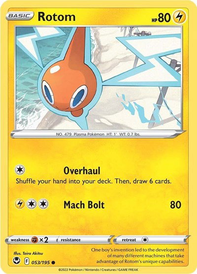 Rotom 053/195 — Silver Tempest