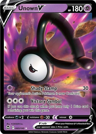 Unown V 065/195 — Silver Tempest